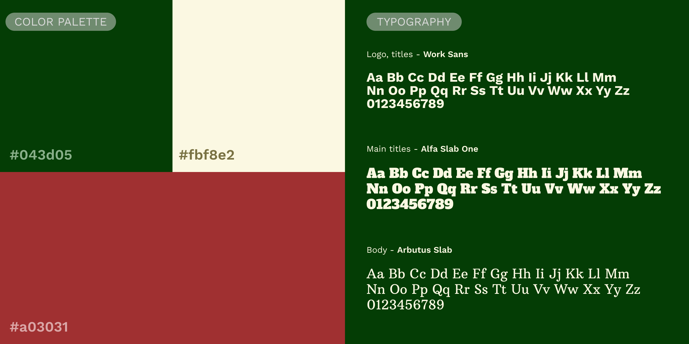 Color and typography