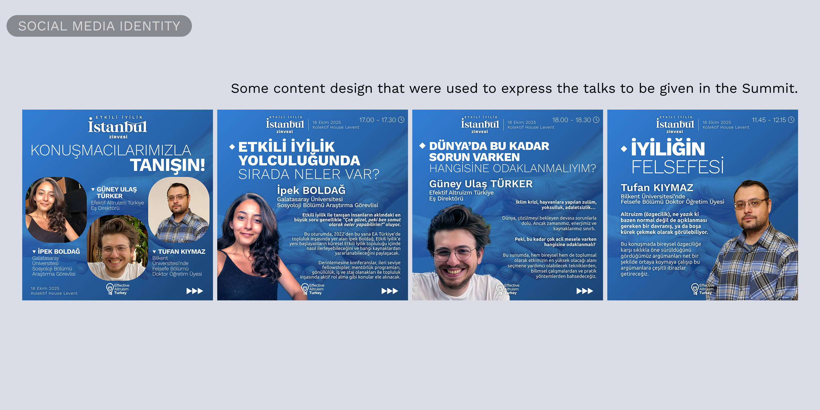 Social media identity, general post design